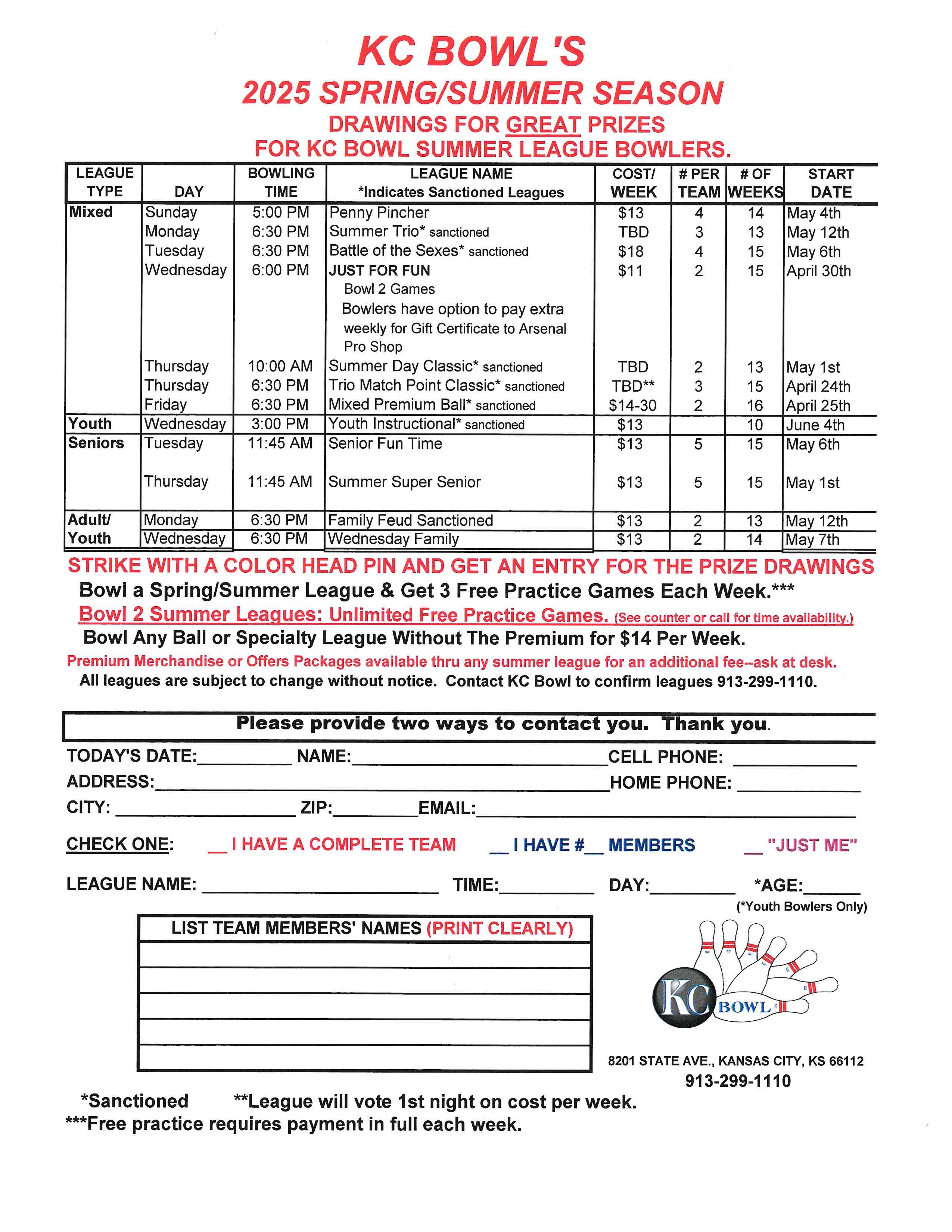 2025 spring/summer season flyer